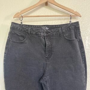Time and Tru, Black High Rise Skinny Jeans, size 18
